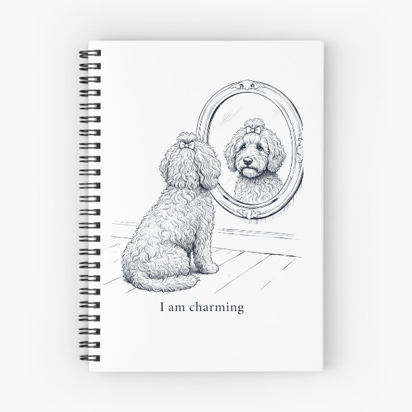 Item preview, Goldendoodle I Am Charming Mirror Meme Dog Lover designed and sold by dian-rody-crest.