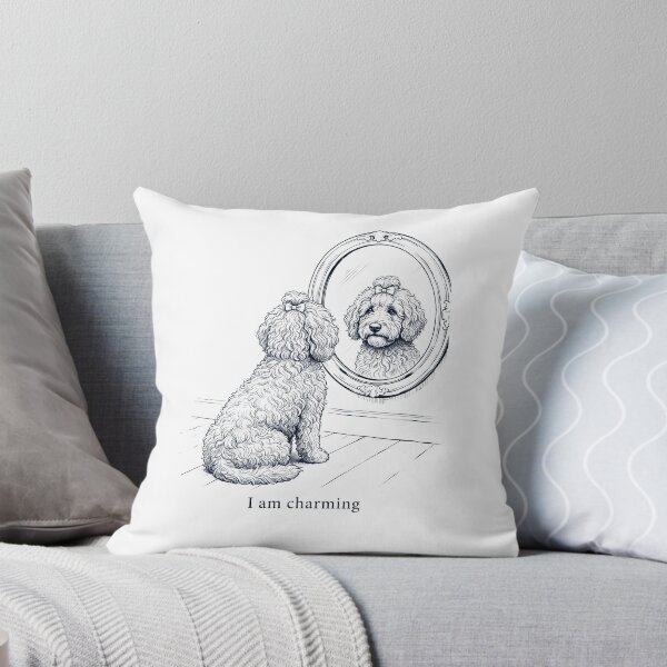Item preview, Goldendoodle I Am Charming Mirror Meme Dog Lover designed and sold by dian-rody-crest.