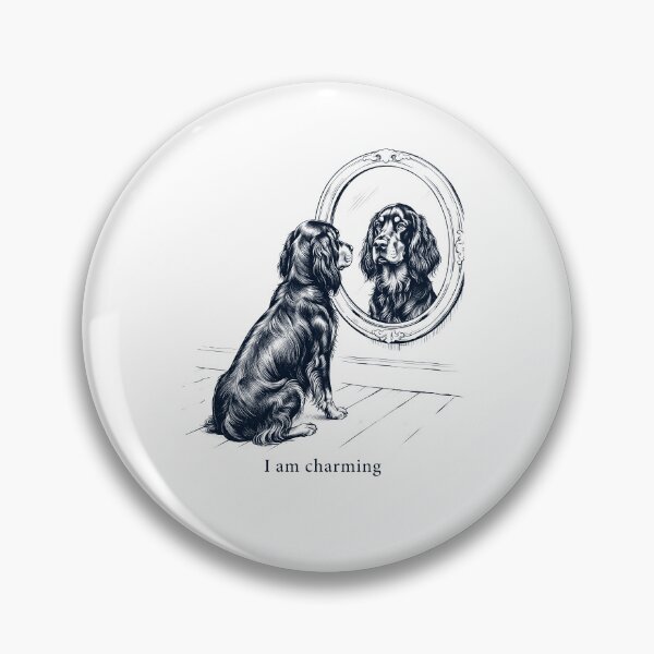 Item preview, Gordon Setter I Am Charming Mirror Meme Dog Lover designed and sold by dian-rody-crest.