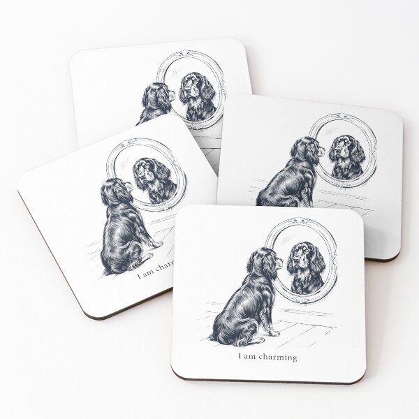 Item preview, Gordon Setter I Am Charming Mirror Meme Dog Lover designed and sold by dian-rody-crest.