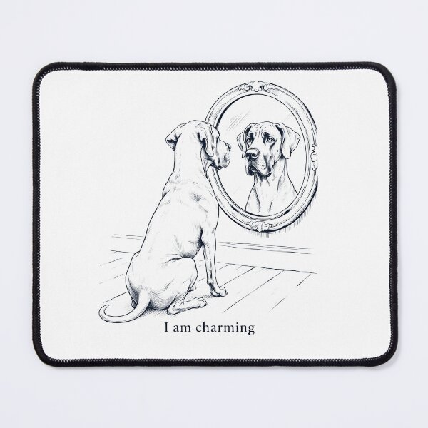 Item preview, Great Dane I Am Charming Mirror Meme Dog Lover designed and sold by dian-rody-crest.