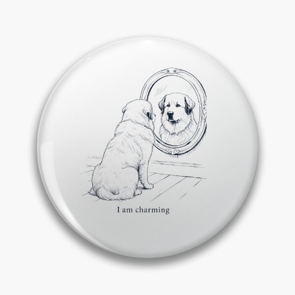 Item preview, Great Pyrenees I Am Charming Mirror Meme Dog Lover designed and sold by dian-rody-crest.