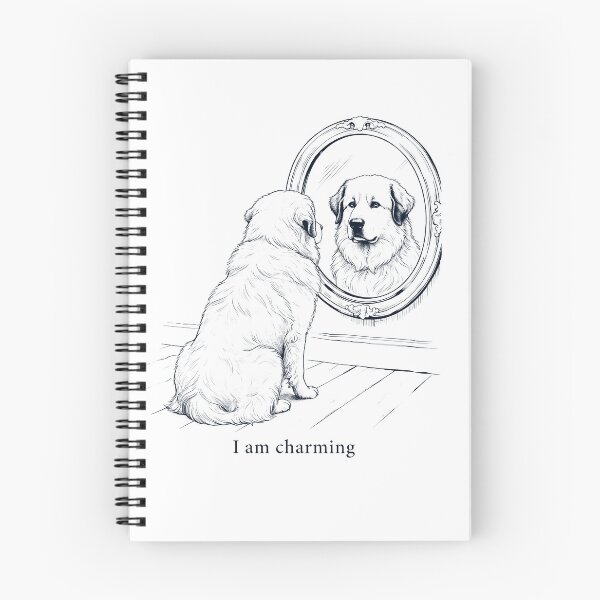 Item preview, Great Pyrenees I Am Charming Mirror Meme Dog Lover designed and sold by dian-rody-crest.