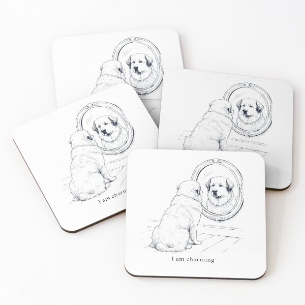 Item preview, Great Pyrenees I Am Charming Mirror Meme Dog Lover designed and sold by dian-rody-crest.
