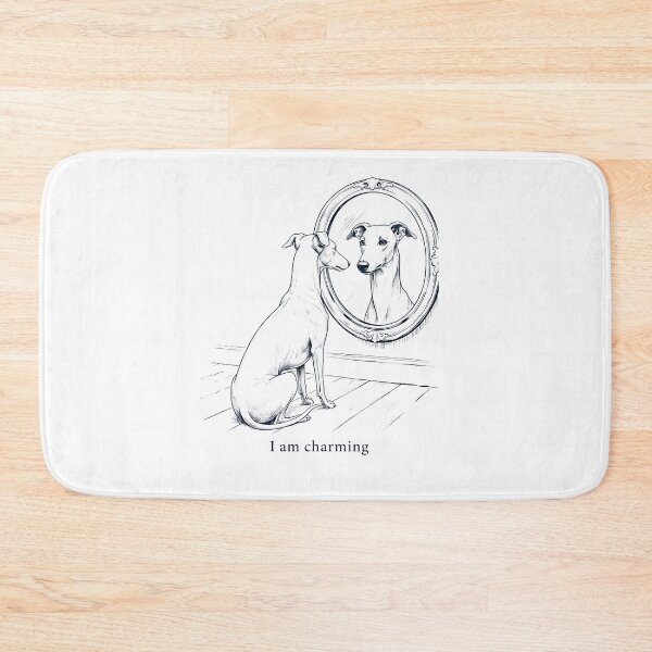 Item preview, Greyhound I Am Charming Mirror Meme Dog Lover designed and sold by dian-rody-crest.