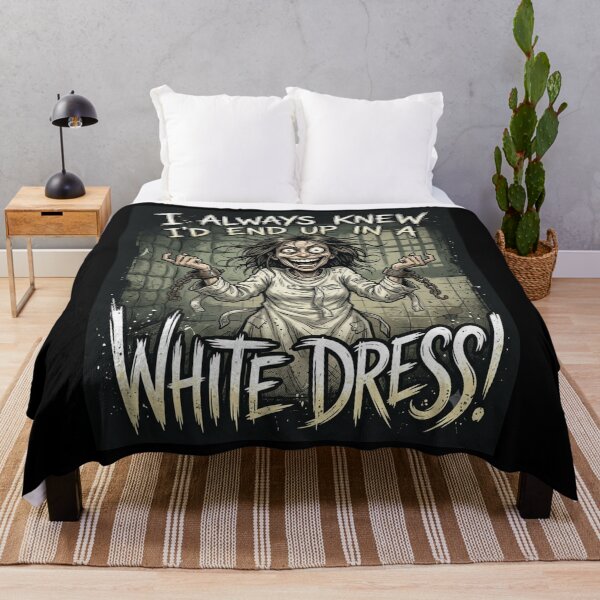 Item preview, I Always Knew White Dress Asylum Humor designed and sold by Flirt-Teez.