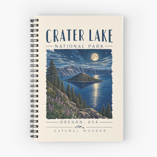 Item preview, Crater Lake National Park, Oregon, USA [Vintage Illustration] designed and sold by elektronen.
