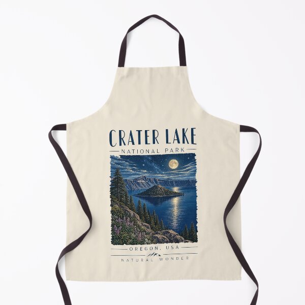 Item preview, Crater Lake National Park, Oregon, USA [Vintage Illustration] designed and sold by elektronen.