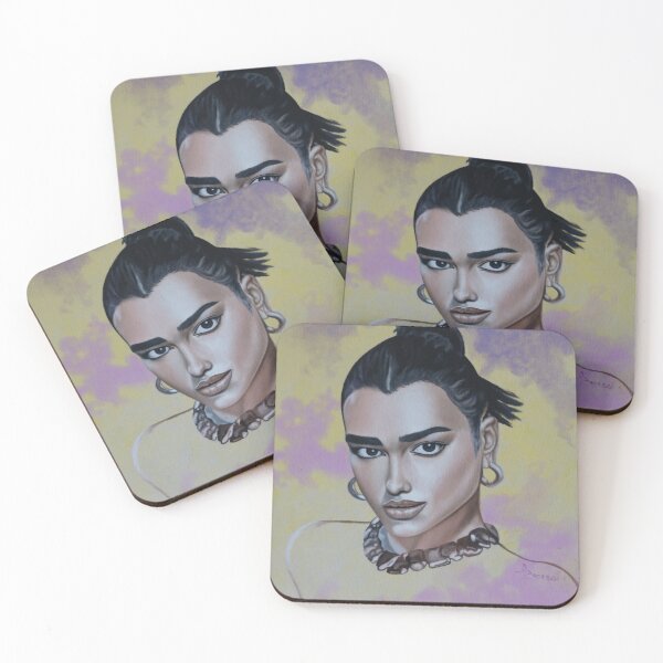 Item preview, Colourful Portrait of Dua Lipa designed and sold by Dario Zanesco.