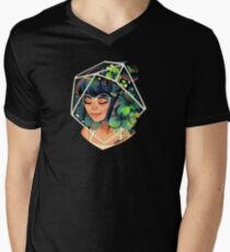 Camiseta de cuello en V Trébol
