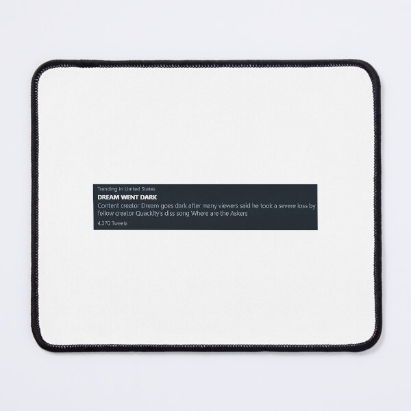 Item preview, Dream Went Dark - Trending On Twitter With Description designed and sold by PostersPoste.