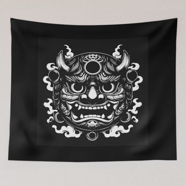 Item preview, Dark Art Japanese Daruma Demon Mask designed and sold by MORSPECTIVE.