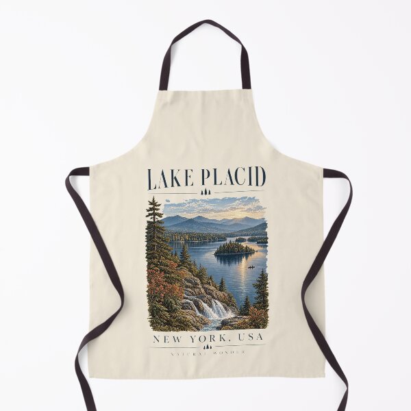 Item preview, Lake Placid, New York, USA [Vintage Illustration] designed and sold by elektronen.