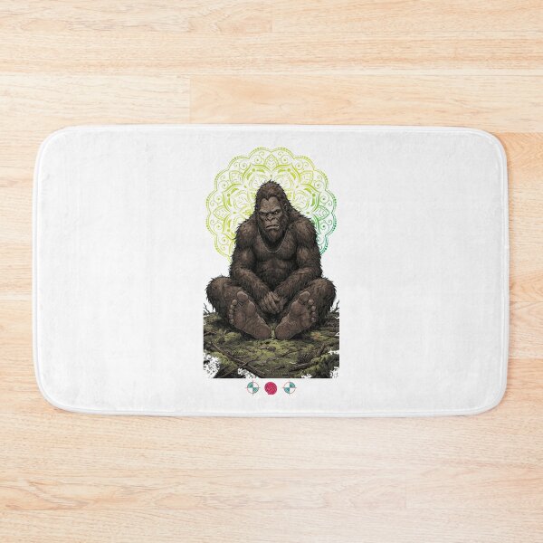 Item preview, Easy Pose Bigfoot - Funny Grumpy Sasquatch Meditating Yoga Design designed and sold by Whimsy Trail Co.