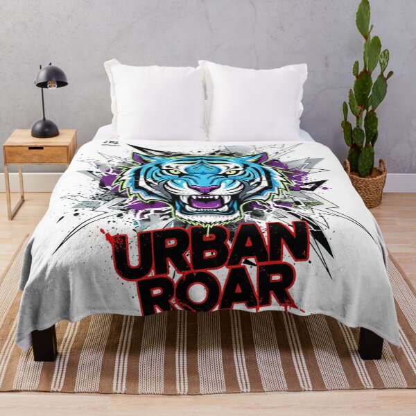 Item preview, Urban Roar Neon Tiger Head Street Art Graffiti Design designed and sold by cannsuh.