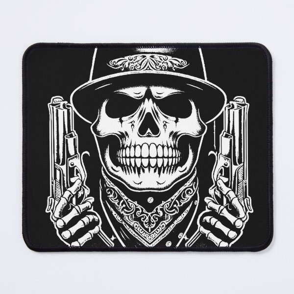 Item preview, Dark Art Cholo Gangster Mafia Skull designed and sold by MORSPECTIVE.