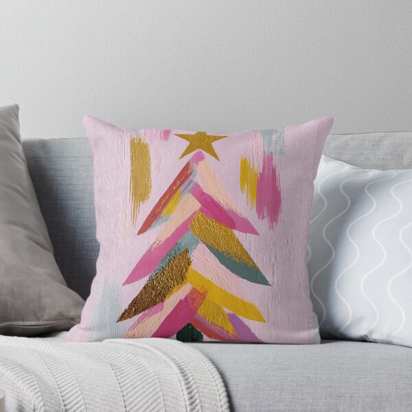 Item preview, Colorful Textured Abstract Christmas Tree Painting designed and sold by colorful-white.