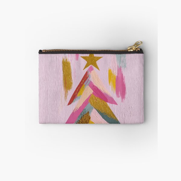 Item preview, Colorful Textured Abstract Christmas Tree Painting designed and sold by colorful-white.