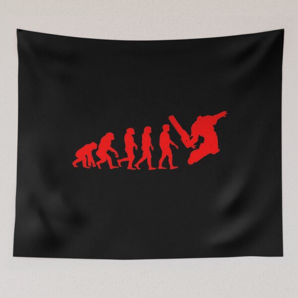 Item preview, Chainsaw Man Evolution Red Silhouette Action Art designed and sold by papahholiday.
