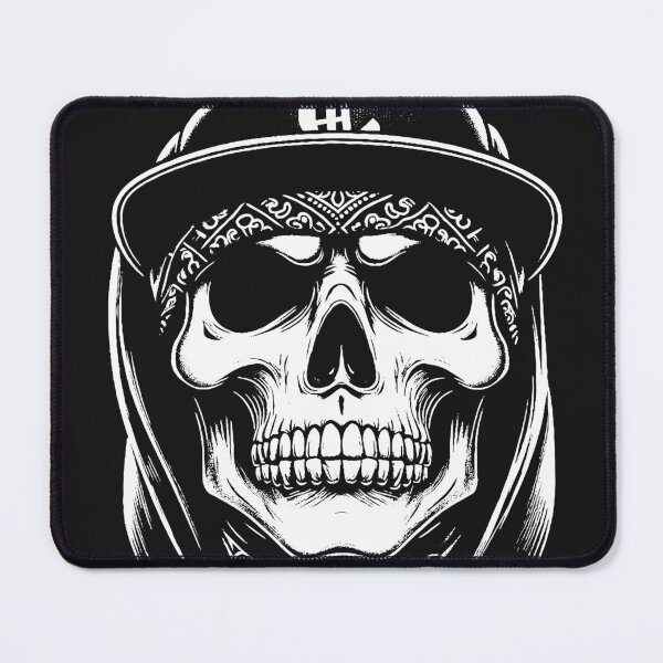 Artikelvorschau, Dark Art Cholo Gangster Mafia Totenkopf entworfen und verkauft von MORSPECTIVE.
