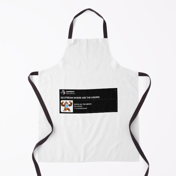 Item preview, Quackity Tweets Go Stream Where Are The Askers - Dark Mode designed and sold by PostersPoste.
