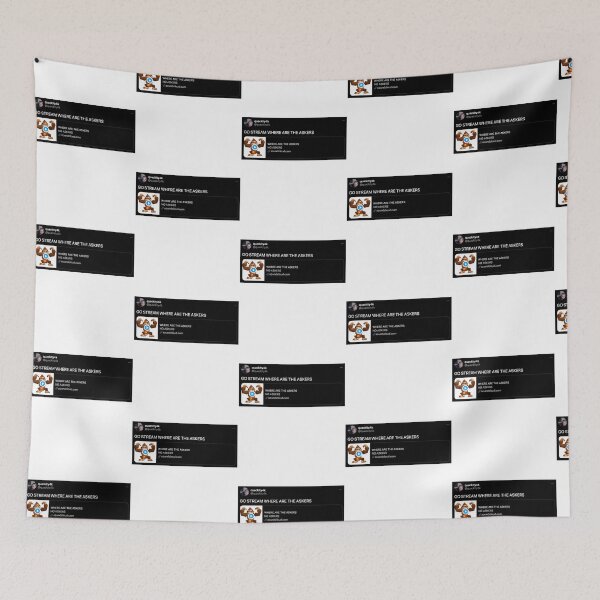 Item preview, Quackity Tweets Go Stream Where Are The Askers - Dark Mode designed and sold by PostersPoste.