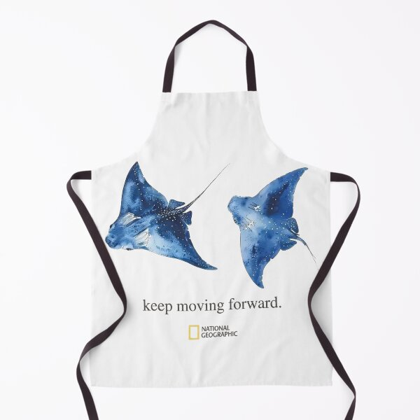 Item preview, National Geographic Manta Ray Ocean Keep Moving Forward Nature Graphic designed and sold by VelourEmber.