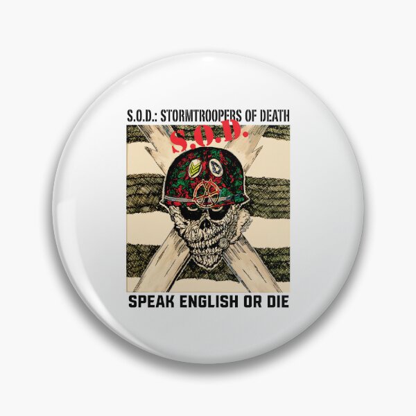 Item preview, S.O.D. Speak English Or Die Skull Helmet  designed and sold by SASHASALLE.