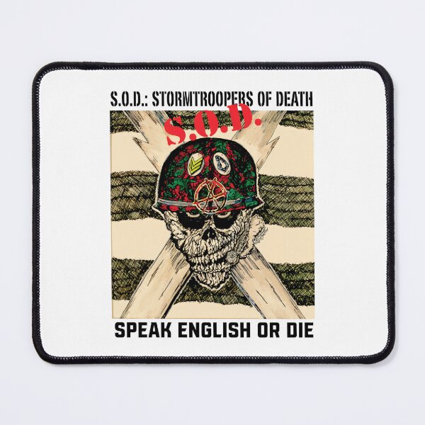 Item preview, S.O.D. Speak English Or Die Skull Helmet designed and sold by SASHASALLE.