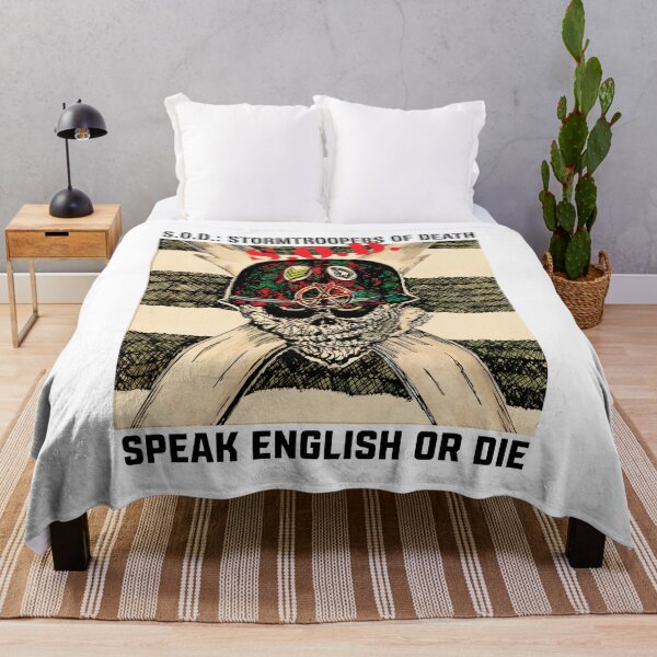 Item preview, S.O.D. Speak English Or Die Skull Helmet  designed and sold by SASHASALLE.