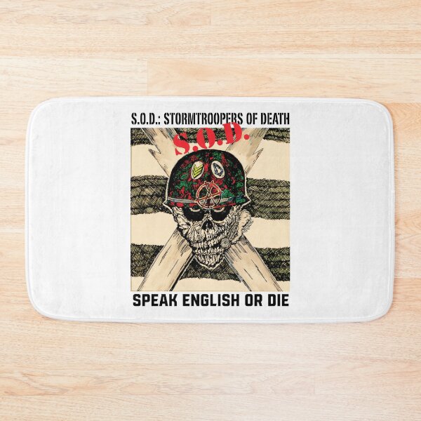 Item preview, S.O.D. Speak English Or Die Skull Helmet  designed and sold by SASHASALLE.