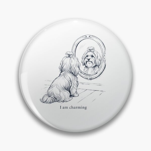 Item preview, Havanese I Am Charming Mirror Meme Dog Lover designed and sold by dian-rody-crest.