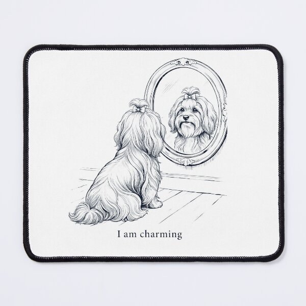 Item preview, Havanese I Am Charming Mirror Meme Dog Lover designed and sold by dian-rody-crest.