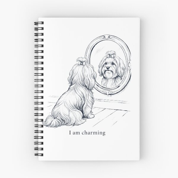 Item preview, Havanese I Am Charming Mirror Meme Dog Lover designed and sold by dian-rody-crest.