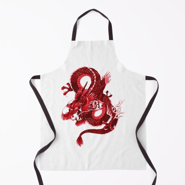 Item preview, Chinese Red Dragon Asian Symbol Tattoo Design Featuring a Long Dragon Illustration designed and sold by laxxers.