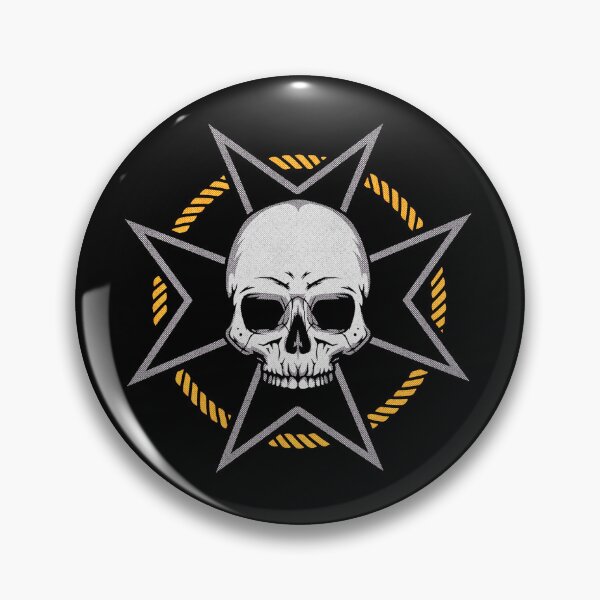 Item preview, Templar Cross Skull Nautical Rope Military Emblem Art designed and sold by papahholiday.