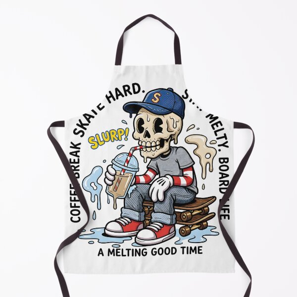 Item preview, Vintage Melting Skull Retro Cartoon Mascot Skater Art designed and sold by BobaBunny76.