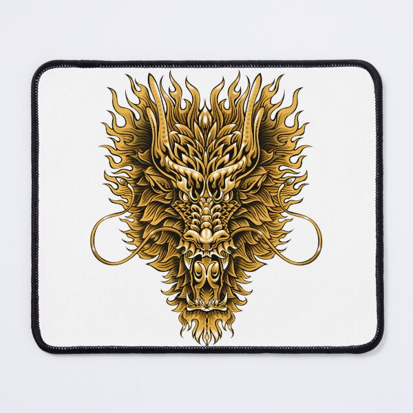 Item preview, Asian Gold Dragon Tattoo Design with Intricate Details and Bold Style designed and sold by laxxers.