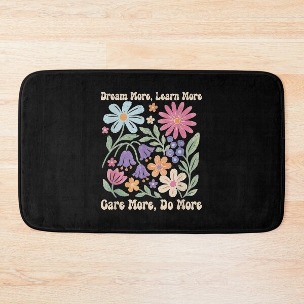 Item preview, Dream More Learn More Care More Do More Retro Floral  designed and sold by RuperDelois.