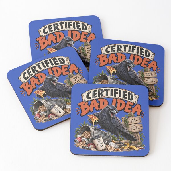 Item preview, Certified Bad Idea – Funny Crow 3D Pop-Out Design designed and sold by OddCritterCo.