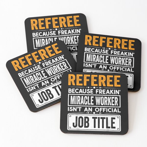 Item preview, Referee Because Freaking Miracle Worker Isnt An Official Job Title Referee Christmas Fathers Day Shirt designed and sold by Oldfangleds.
