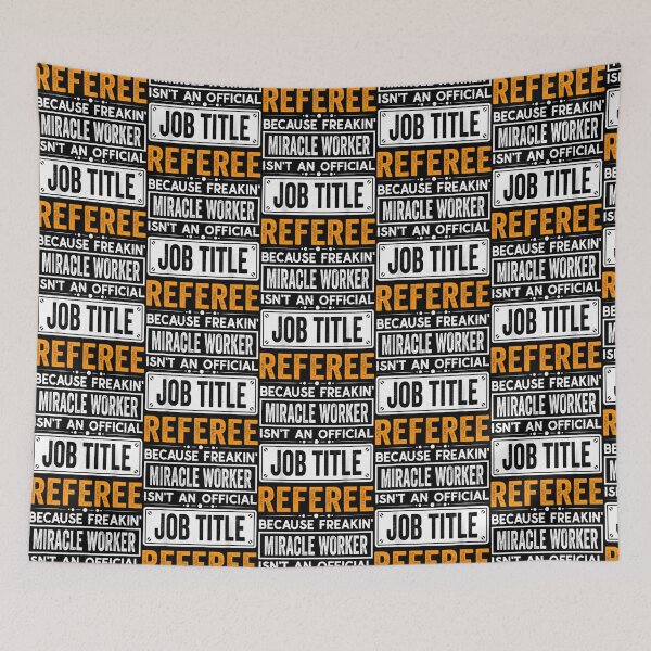 Item preview, Referee Because Freaking Miracle Worker Isnt An Official Job Title Referee Christmas Fathers Day Shirt designed and sold by Oldfangleds.