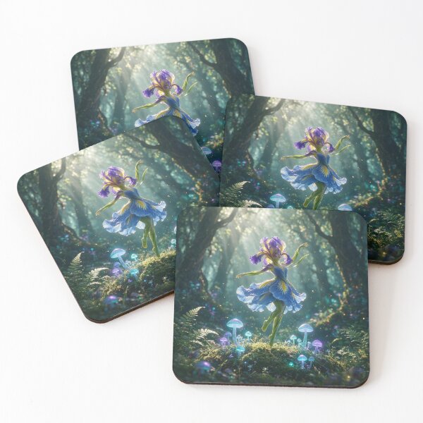 Item preview, Iris Flower Nymph Dances in an Enchanted Wood designed and sold by Tridentulus.