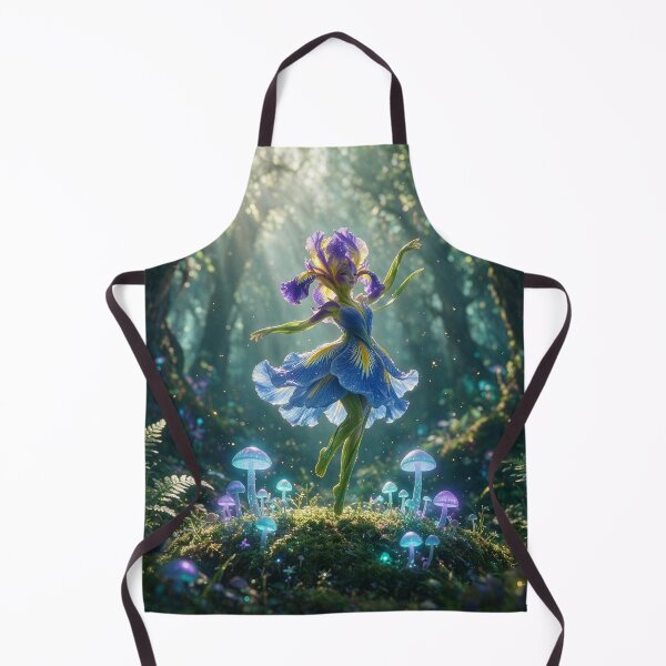 Item preview, Iris Flower Nymph Dances in an Enchanted Wood designed and sold by Tridentulus.