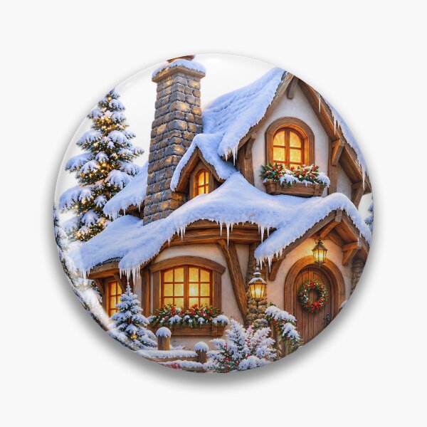 Item preview, Cozy Winter Cottage Christmas Wonderland designed and sold by HoMya.