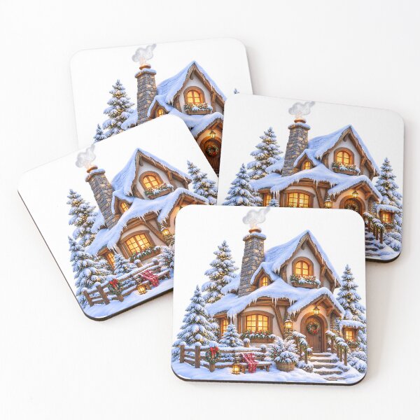 Item preview, Cozy Winter Cottage Christmas Wonderland designed and sold by HoMya.