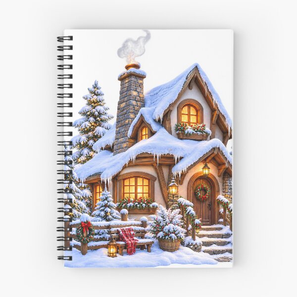 Item preview, Cozy Winter Cottage Christmas Wonderland designed and sold by HoMya.