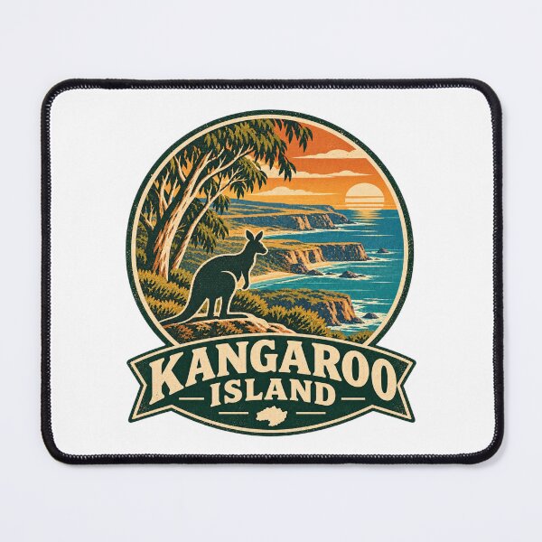 Item preview, Kangaroo Island Australia Retro Travel Shirt – Wildlife & South Australia Design designed and sold by Globalcitytees.