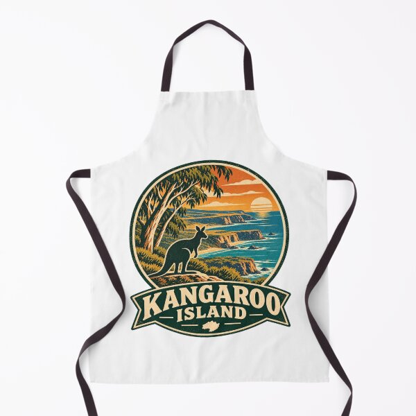 Item preview, Kangaroo Island Australia Retro Travel Shirt – Wildlife & South Australia Design designed and sold by Globalcitytees.