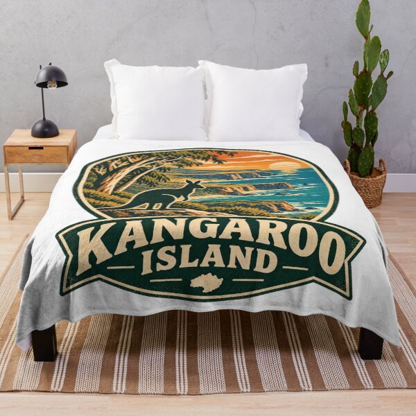 Item preview, Kangaroo Island Australia Retro Travel Shirt – Wildlife & South Australia Design designed and sold by Globalcitytees.